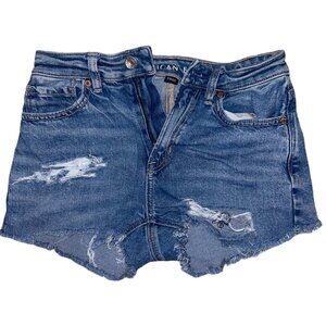 American eagle distressed mom shorts 00